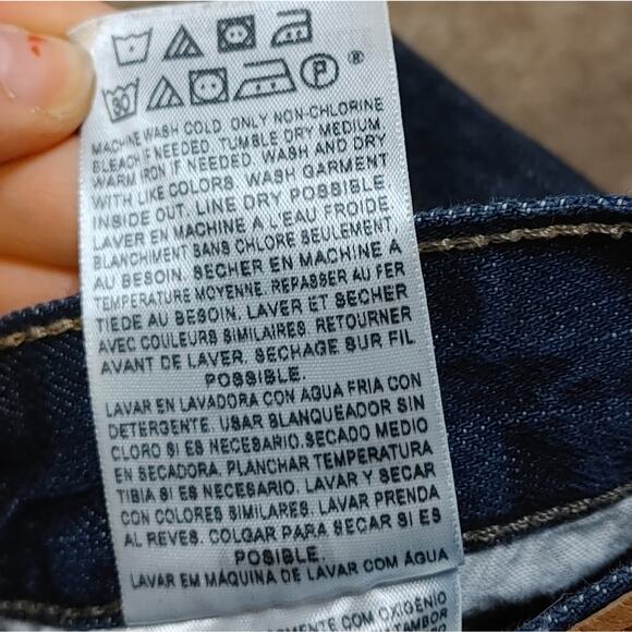 Levi's Straus 527 Boot Cut Dark Wash Cotton Waist 25 Length 25 - Picture 13 of 14